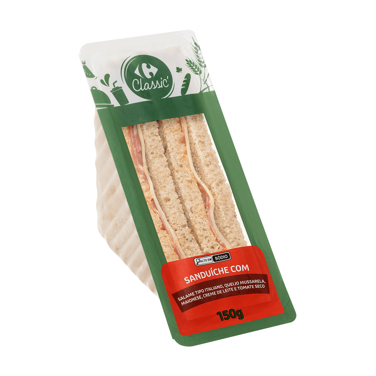 SANDUICHE INTEGRAL SALAME MUSSARELA - 6555845